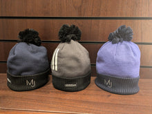 Load image into Gallery viewer, Adidas 3 Stripe Pom Beanie
