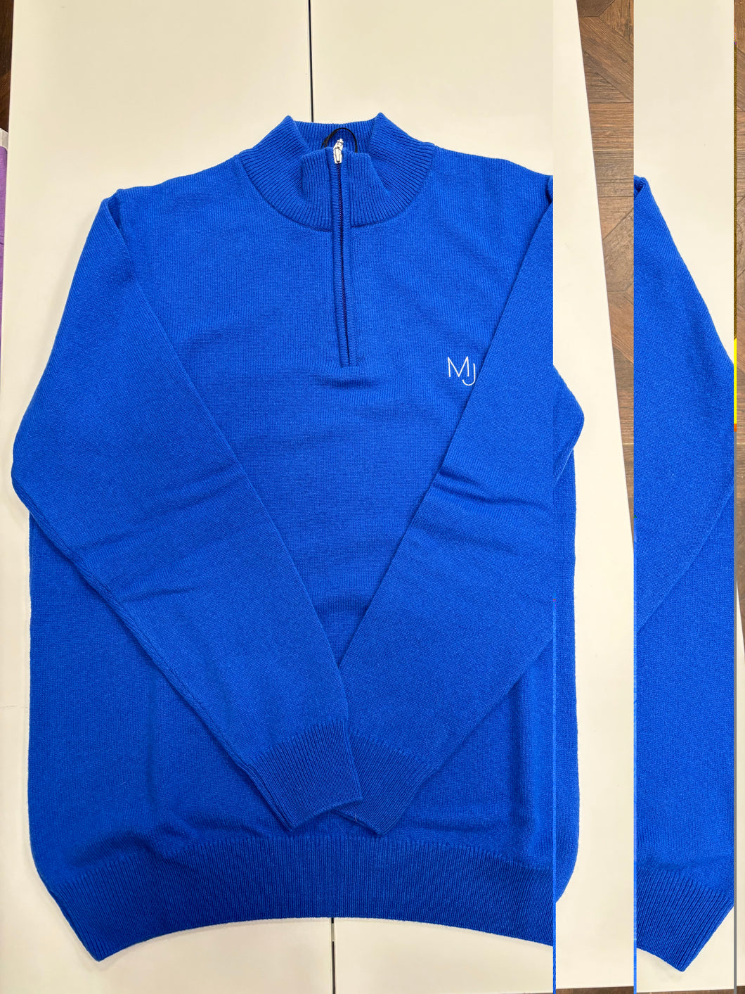 Royal Blue Coll Sweater 1/4 Zip