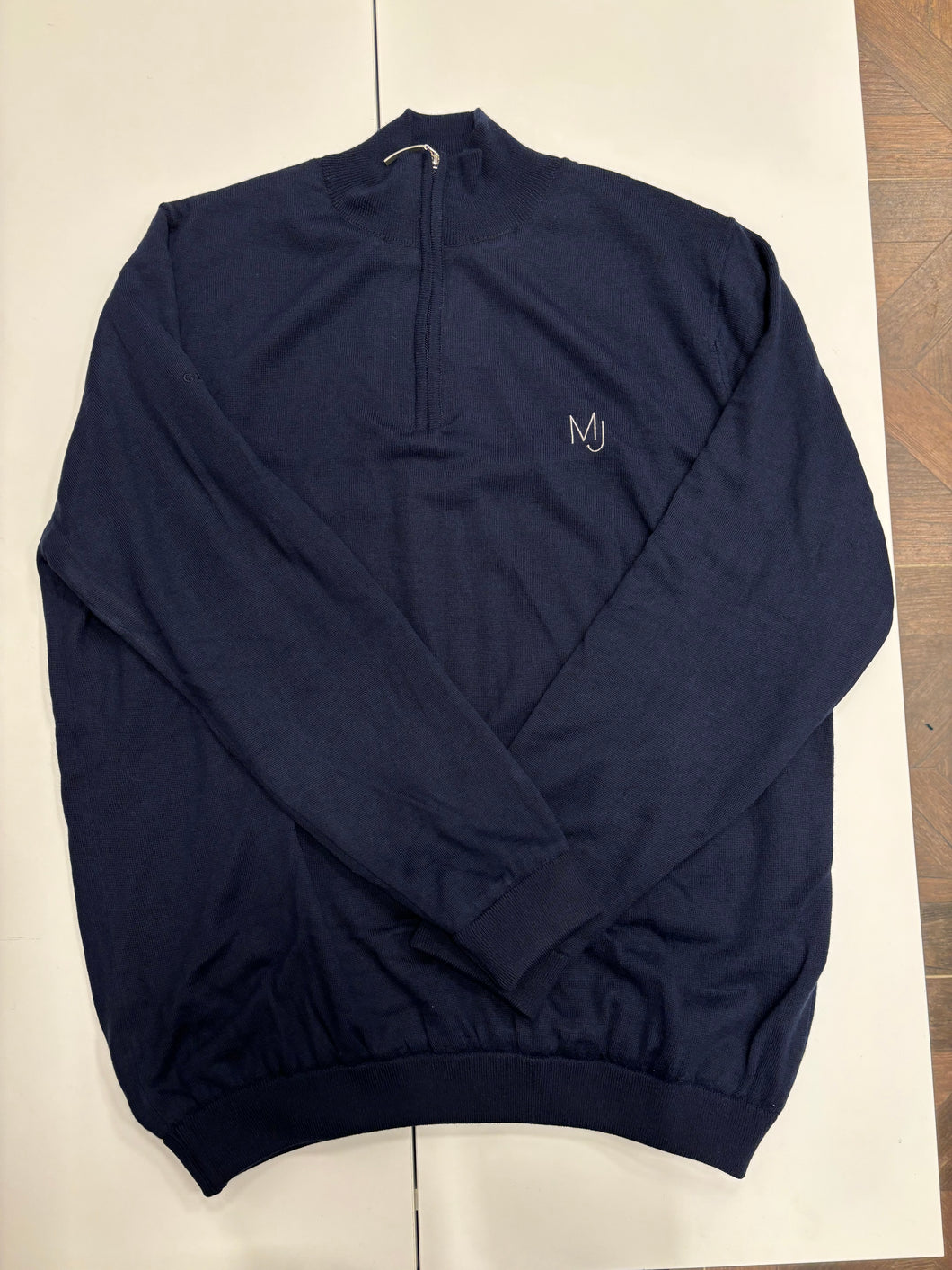 Navy Blue Samuel Lined Sweater 1/4 Zip