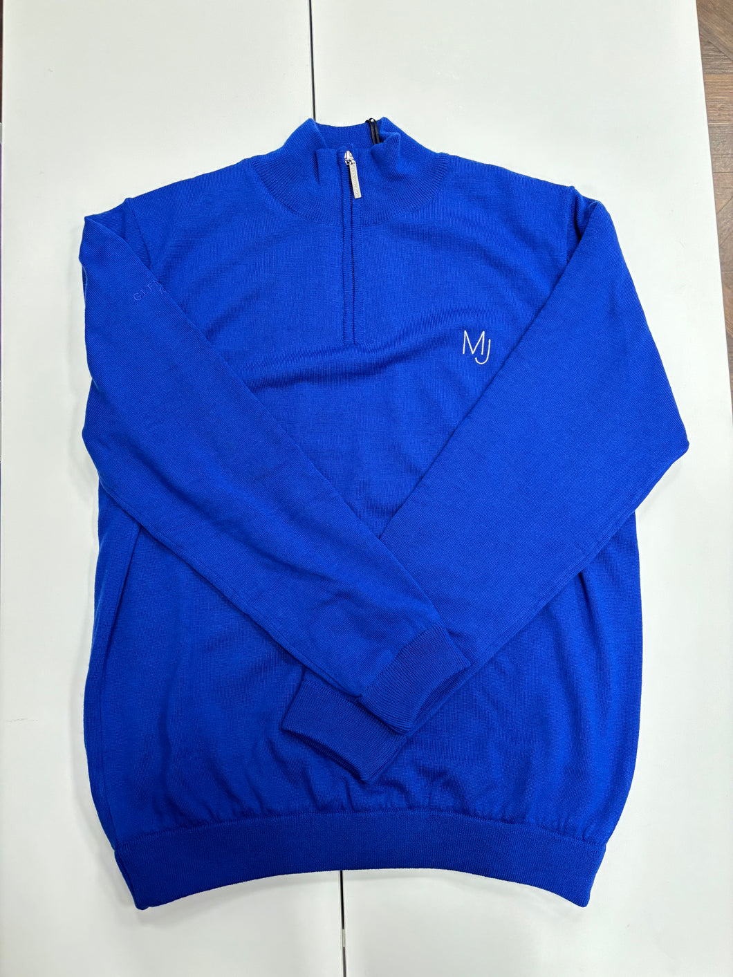 Blue Samuel Lined Sweater 1/4 Zip