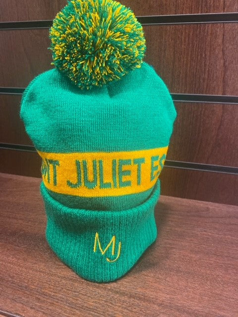 Green/Yellow MJ Bobble Wooly Hat